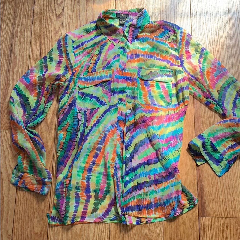 Colorful button up